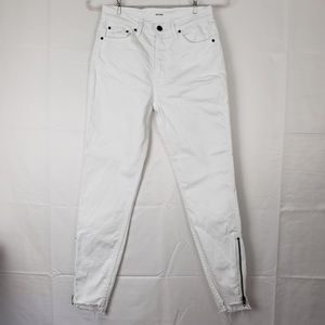 GRLFRND jeans Kendall white high rise size 26